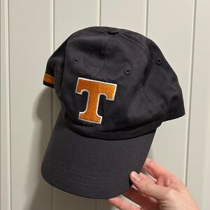 Charcoal and Orange Embroidered Tennessee Cap